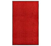 Vidaxl Paillasson Lavable Rouge 90x150 Cm