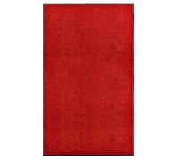 vidaXL Paillasson lavable Rouge 90x150 cm