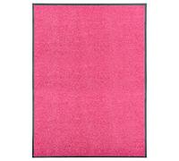vidaXL Paillasson Lavable Tapis de Couloir Paillasson d'Entrée Tapis de Porte Tapis de Bienvenue Intérieur Extérieur Antidérapant Rose 90x120 cm
