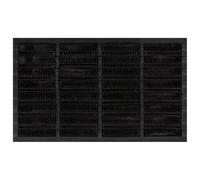 vidaXL Paillasson rectangulaire antidérapant, caoutchouc et fibre de coco – 45x75 cm