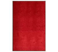 vidaXL Paillasson Lavable Tapis de Couloir Paillasson d'Entrée Tapis de Porte Tapis de Bienvenue Intérieur Extérieur Antidérapant Rouge 120x180 cm