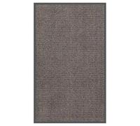 vidaXL Paillasson Touffeté Tapis de Sol Tapis de Plancher Porche Vestiaire Entrée Antidérapant Salon Maison Intérieur 90x150 cm Marron Foncé