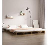 vidaXL Palletbed massief grenenhout honingbruin 120x200 cm821390 Marron G