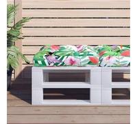 vidaXL Coussin de palette, galette de chaise rembourrée, tissu 50x50x12 cm multicolore