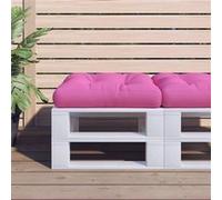 vidaXL Palletkussen 50x50x12 cm stof roze360445 Rose G