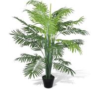 vidaXL Palmier artificiel Phoenix 130 cm avec pot - Décoration salon/bureau