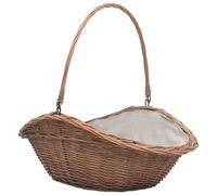vidaXL Panier à bois de chauffage avec poignée 60x44x55 cm Saule