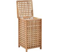 vidaXL Panier à linge 39x39x65 cm en bois massif de noyer