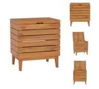 vidaXL Panier à linge 40x30x45 cm, en bois massif d'acacia - Paniers à linge