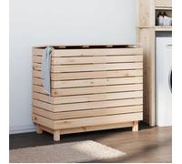 vidaXL Coffre à linge 88,5x44x76 cm pin massif