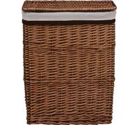 vidaXL Panier à linge brun en osier