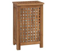 vidaXL Panier à linge Naturel 35 x 25 x 60 cm en bois massif de teck