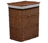 vidaXL Panier à linge brun en osier