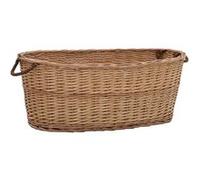 vidaXL Panier à bois avec poignées 88 x 57 x 34 cm osier naturel
