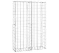 vidaXL Panier de gabion avec couvercle Fil galvanisé 150x100x30 cm 141042