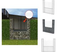 vidaXL Panier de gabion en forme de U acier 160×20×150 cm - panneaux de clôture