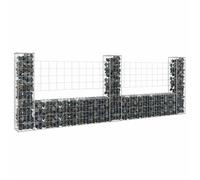 vidaXL Panier de gabion en forme de U - Fer