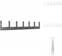 vidaXL Panier de gabion en forme de U avec 7 colonnes en fer 740x20x150 cm - panneaux de clôture