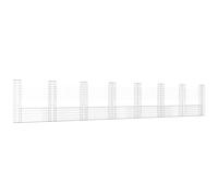 vidaXL Panier de gabion en U avec 8 poteaux en fer 860x20x150 cm