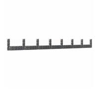 vidaXL Panier de gabion en U 8 poteaux en fer 860×20×100 cm Mur de soutènement
