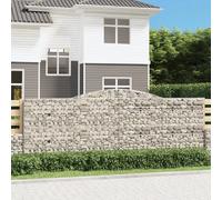 vidaXL Panier de gabions - Arqué 400x50x140/160 cm