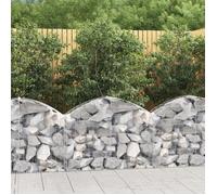vidaXL Panier de Gabions Arqué Cage à Gabion Mur de Gabion Panier à Pierre Gabion pour Pierre Jardin Patio Extérieur 153423