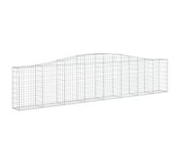 vidaXL Panier de Gabions Arqué Mur de Gabion Fer Galvanisé 400x30x80/100 cm