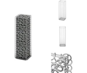 vidaXL Panier de pierres Gabion avec couvercles Fil de fer galvanisé 100×30×30 cm - Panneaux de clôture