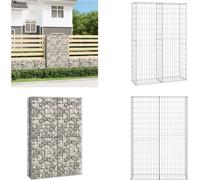 vidaXL Panier en pierre Gabion avec couvercles Fil de fer galvanisé 150×100×30 cm - Panier en gabion - Panier en gabion - Mur en gabion