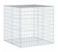 vidaXL Panier gabion avec couvercle 100x100x100 cm fer galvanisé