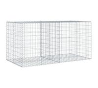 vidaXL Panier Gabion avec Couvercle 200x100x100 cm Fer galvanisé, Mur en Gabion, Mur de soutènement en Gabion, clôture en Gabion, Gabion, Cage Gabion