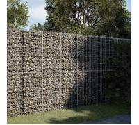 vidaXL Panier gabion avec couvercle 200x100x200 cm en fer galvanisé Beige