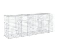 vidaXL Panier gabion avec couvercle 400x100x150 cm fer galvanisé, mur en gabion, mur de soutènement en gabion, clôture en gabion, gabion, cage gabion