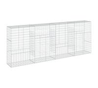 vidaXL Panier gabion 3295157 avec couvercle 400×50×150 cm fer galvanisé