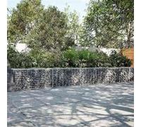 vidaXL Panier gabion avec couvercle 700×50×50 cm fer galvanisé Gris G (3295138)