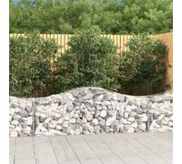 vidaXL Paniers à gabions arqués 11 pcs
