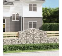 vidaXL Paniers à gabions arqués 14 pcs