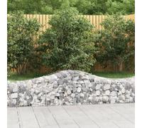 vidaXL Paniers à gabions arqués 15 pcs