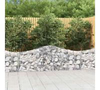 vidaXL Paniers à gabions arqués - 200 cm Fer galvanisé