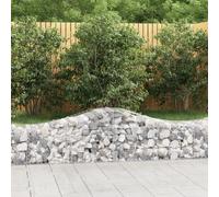 vidaXL Paniers à gabions arqués 200x50x40/60 cm