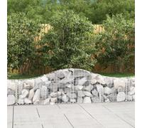 vidaXL Paniers à gabions arqués 4 pcs