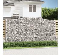 vidaXL Paniers à gabions arqués - 400x50x200/220 cm