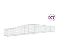 vidaXL Paniers à gabions arqués - 7 pcs