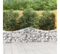 vidaXL Paniers à gabions arqués 9 pcs