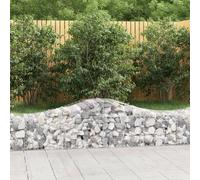 vidaXL Paniers à gabions arqués 9 pcs - 200x50x40/60 cm