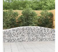 Vidaxl Paniers À Gabions Arqués 20 Pcs 400x50x60/80 Cm Fer Galvanisé