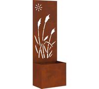 vidaXL Panneau brise-vue de jardin rouillé 50 x 150 cm en acier résistant aux intempéries