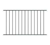 vidaXL Panneau clôture acier 170x75cm - Anthracite