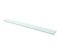 vidaXL Panneau d?étagère Verre transparent 110 x 12 cm