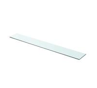 vidaXL Panneau d’étagère verre transparent